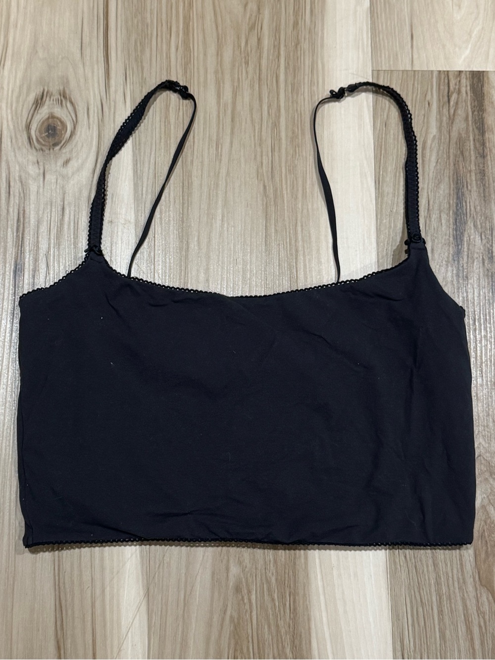 Skims Black Crop Tank Top Women’s Medium